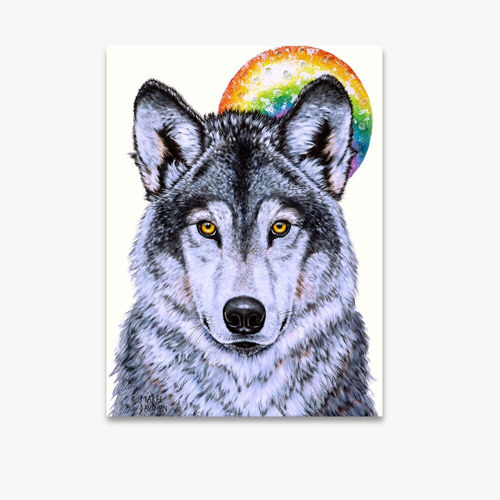 LEADER-OF-THE-PACK-8.jpg Leader of the Pack Wolf - Canvas Print - Image 1