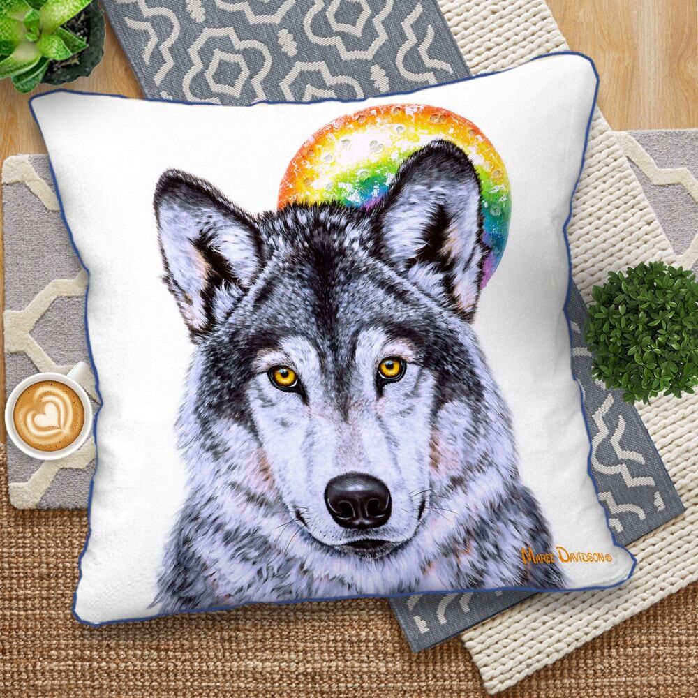 Leader of the Pack Wolf - European Cushion Cover - Image 1