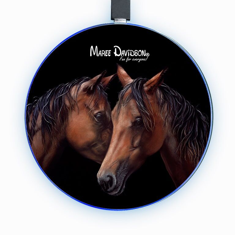 Moonlight Whispers the Horses - Wireless Phone Charger - Image 1