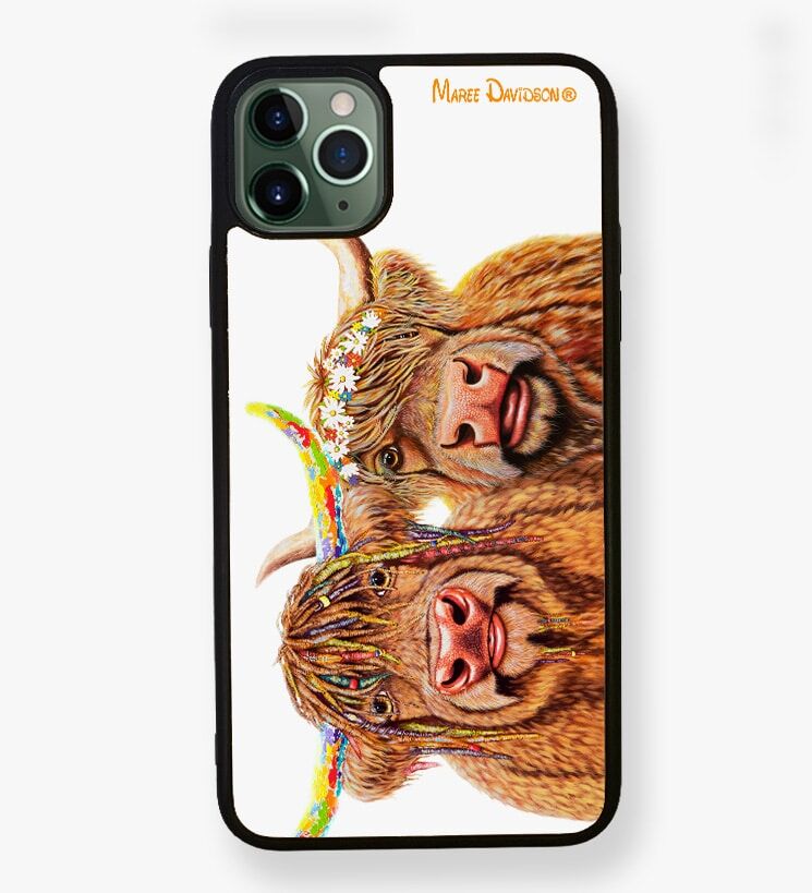 Marley And Meadow the Highland Cows - iPhone Case Cover - Image 1
