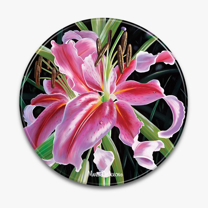 Memories the Lily Flower - Ceramic Trivet - Image 1