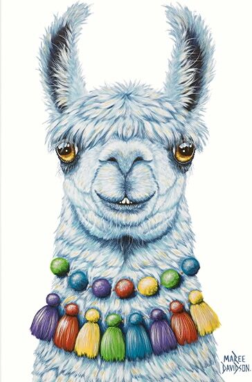 Pablo the Llama - Original Painting - Image 1