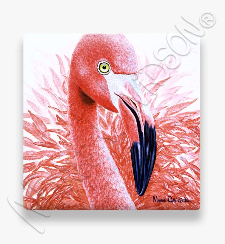 Fantasia The Flamingo Bird - Ceramic Coasters - Image 1