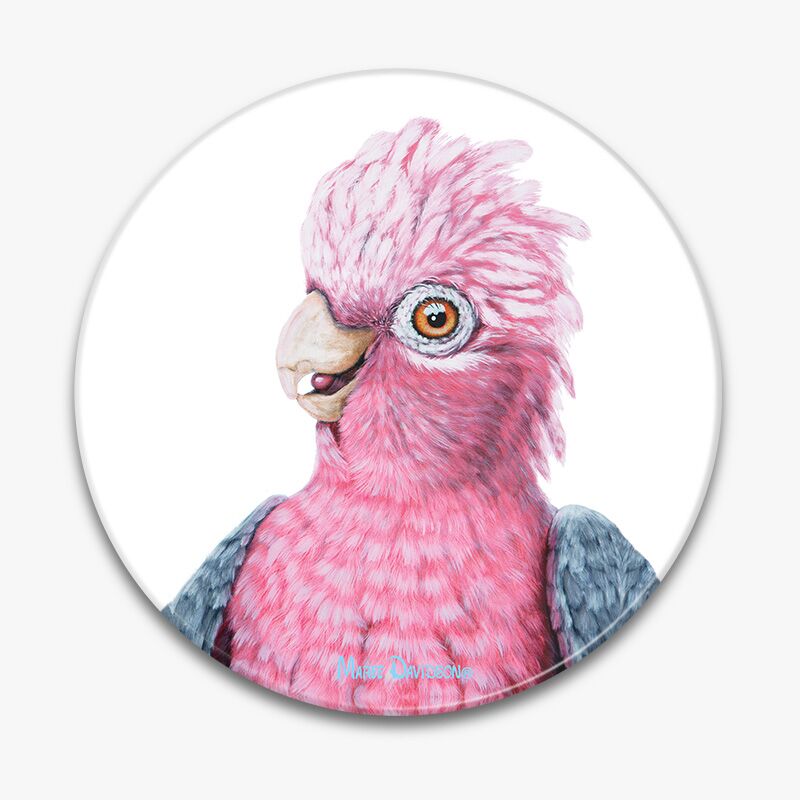 Dixie the Galah Bird - Ceramic Trivet - Image 1