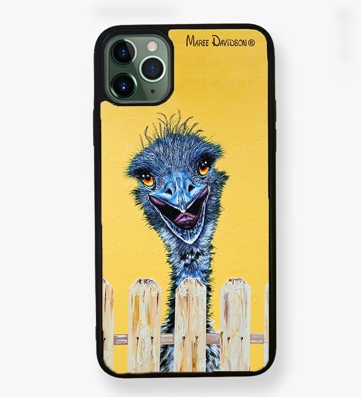 Sticky Beak the Emu - iPhone Case Cover - Image 1