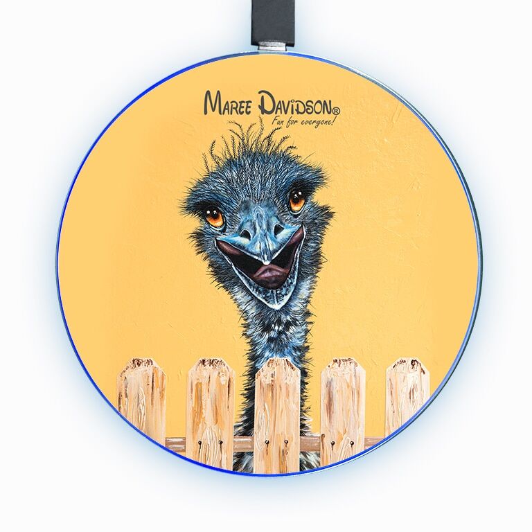 Sticky Beak the Emu - Wireless Phone Charger - Image 1