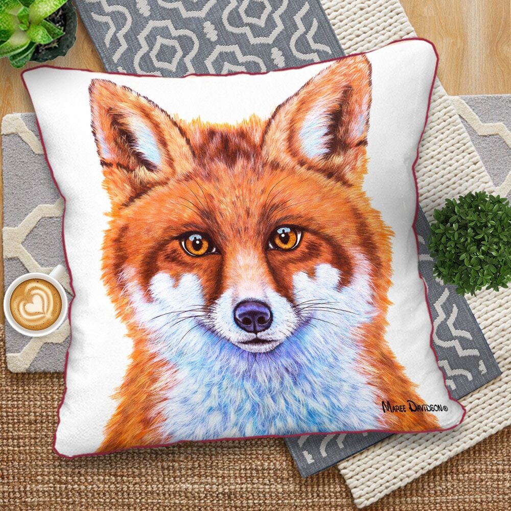 Swift the Little Red Fox - European Cushion Cover - Image 1