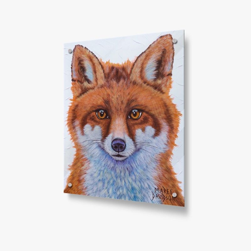 Swift the Little Red Fox - Acrylic Glass Panel - Image 1