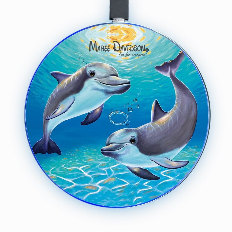 Two Dolphins - Wireless Phone Charger - Image 1