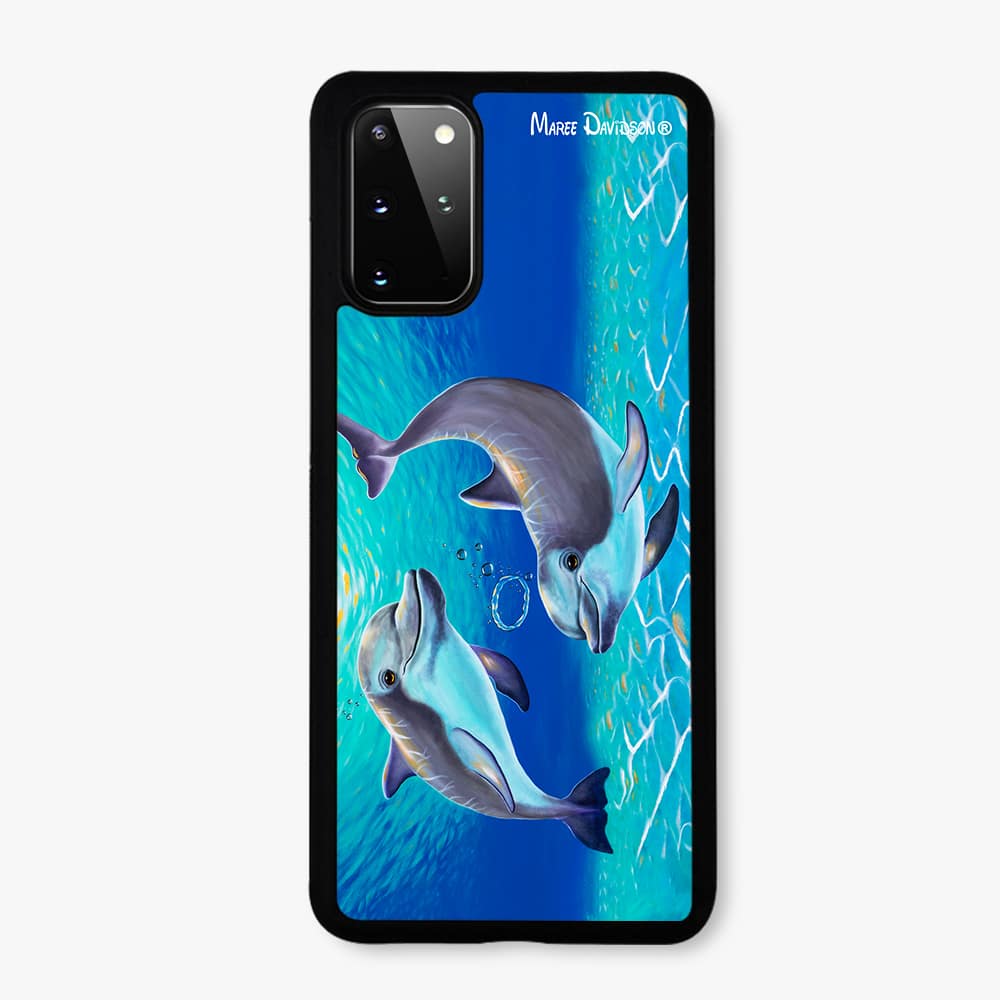 TWO-DOPHIN.jpg Two Dolphins - Samsung Case Cover - Image 1