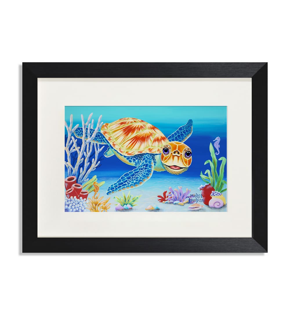 Under the Sea the Turtle - Print - Image 1