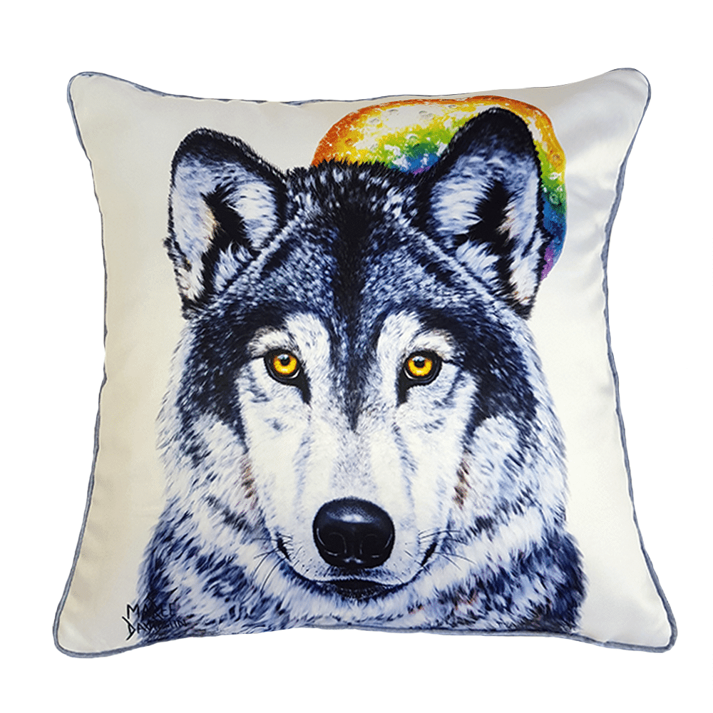 Leader of the Pack Wolf - Cushion Cover - Image 1