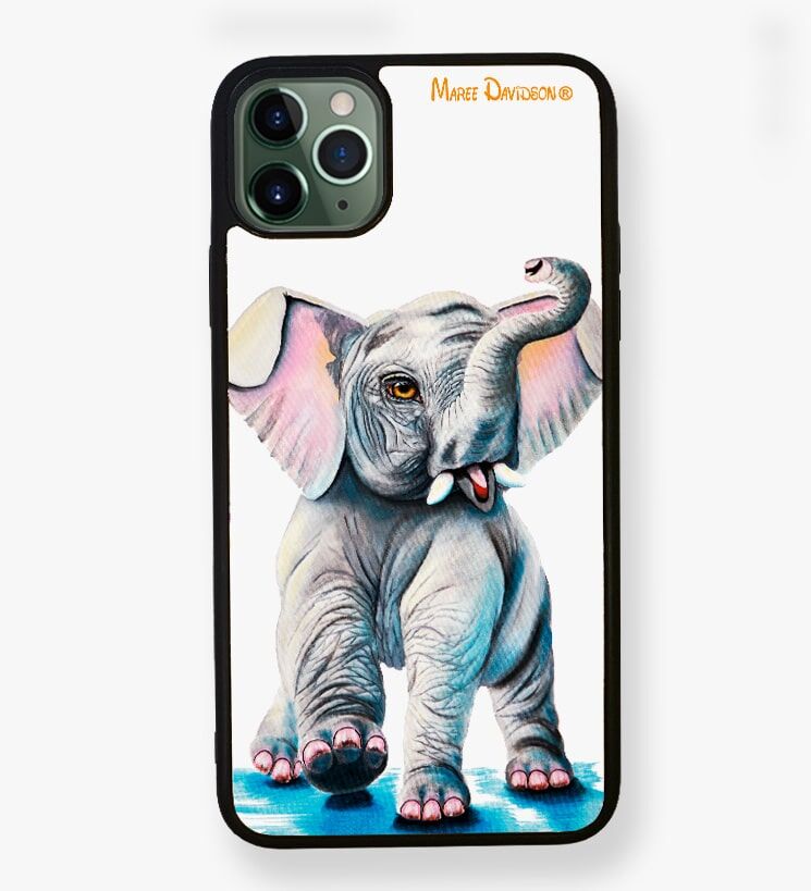 Wild Thing the Baby Elephant - iPhone Case Cover - Image 1