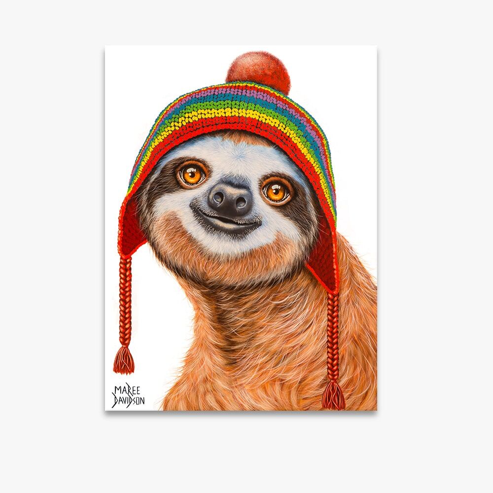 ZIGGY-5.jpg Ziggy the Sloth - Canvas Print - Image 1