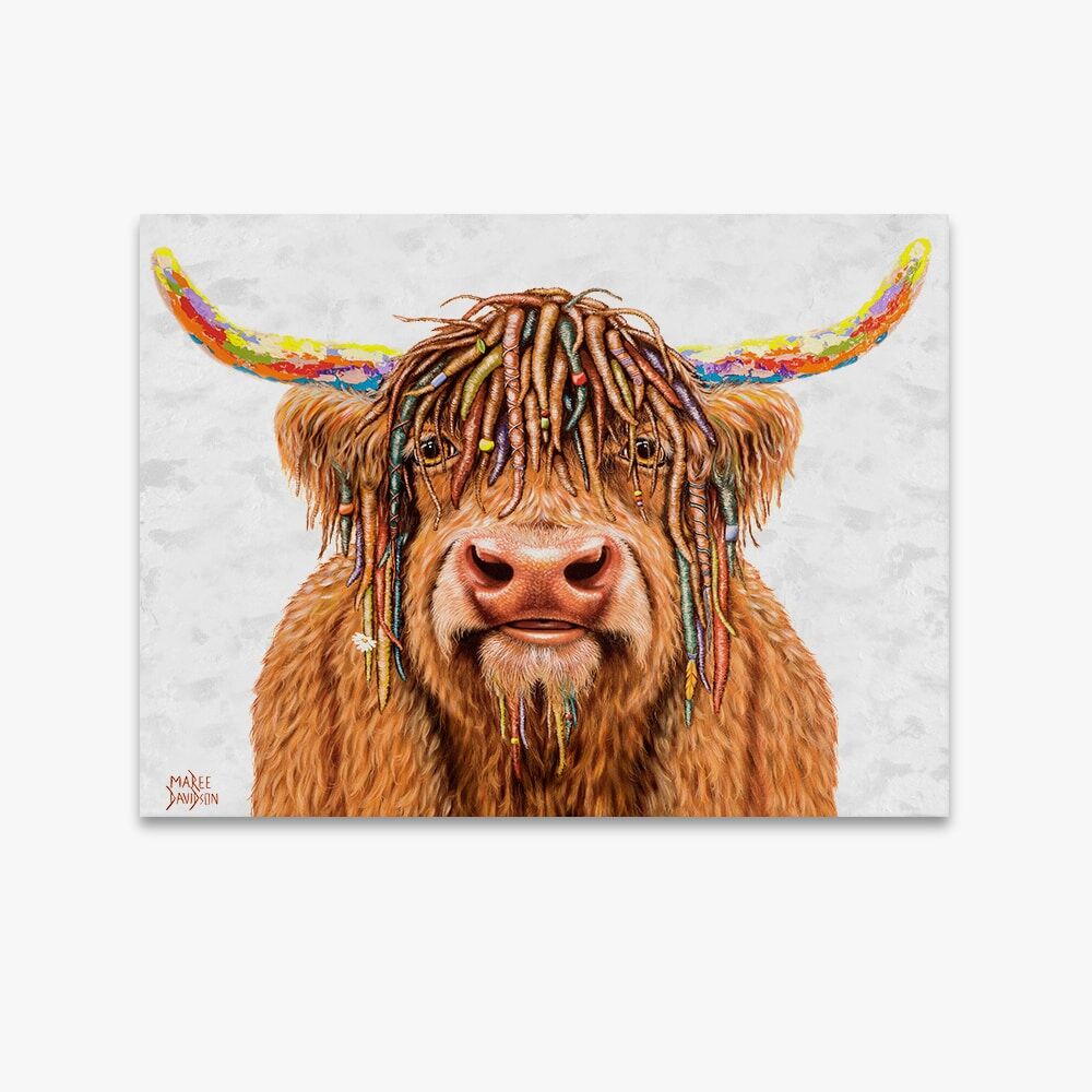 bazza-emb.jpg Bazza the Highland Cow - Original Prints - Image 1