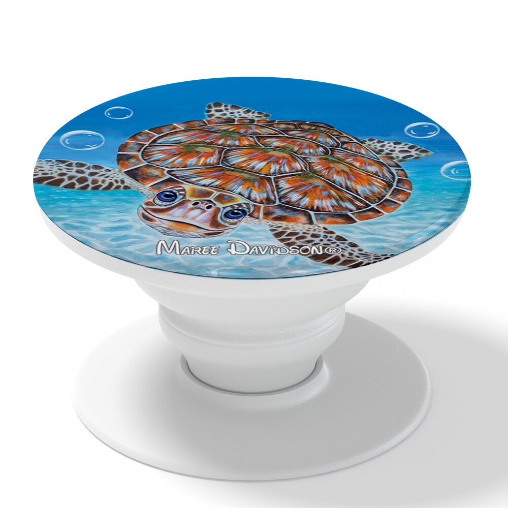 Bubbles the Turtle - Phone Finger Grip - Image 1