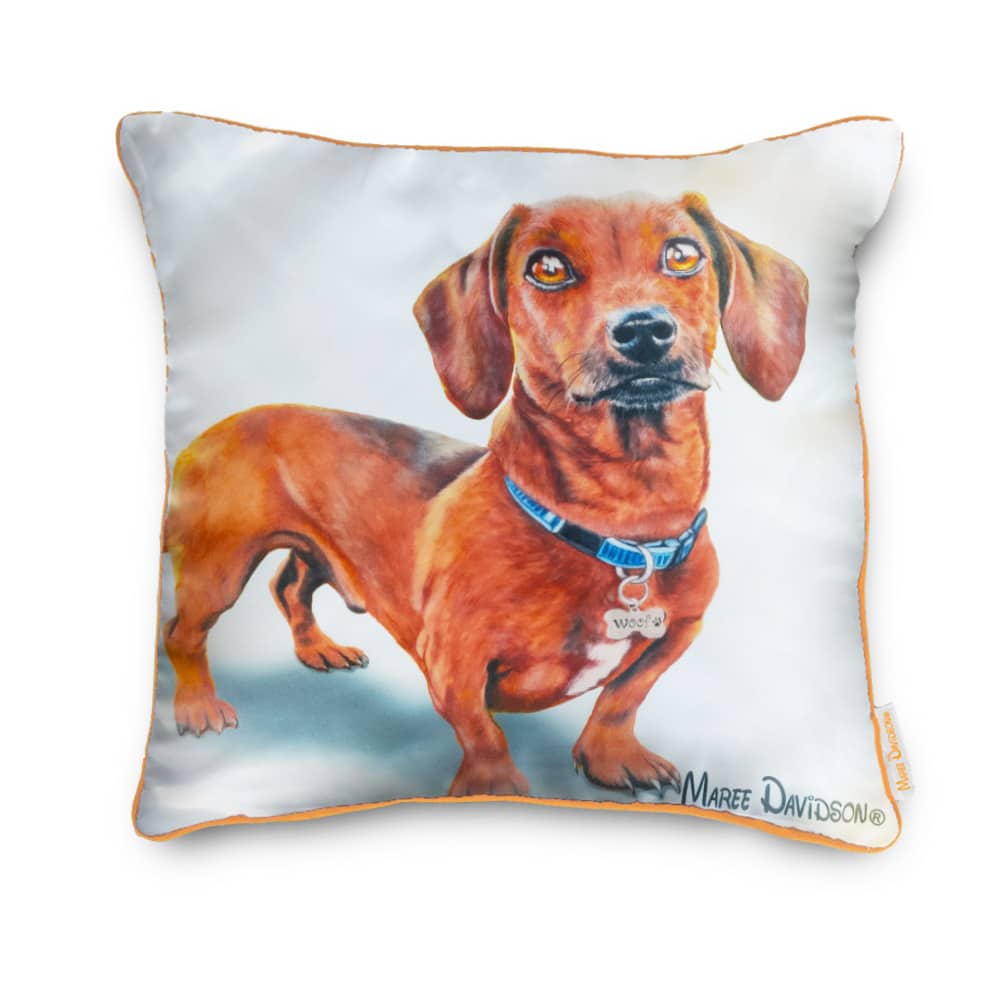 Bentley the Dachshund Dog - Cushion Cover - Image 1
