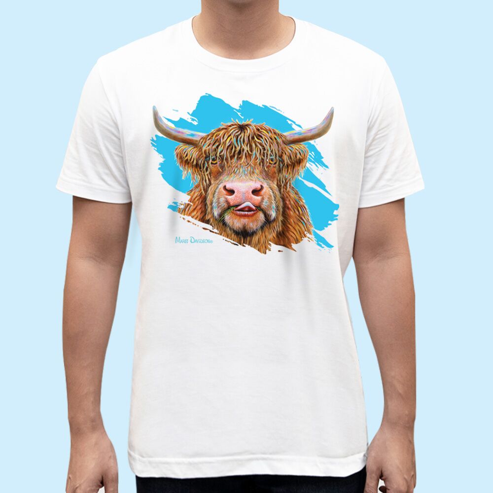 Hamish the Highland Cow - Unisex T-Shirts - Image 1