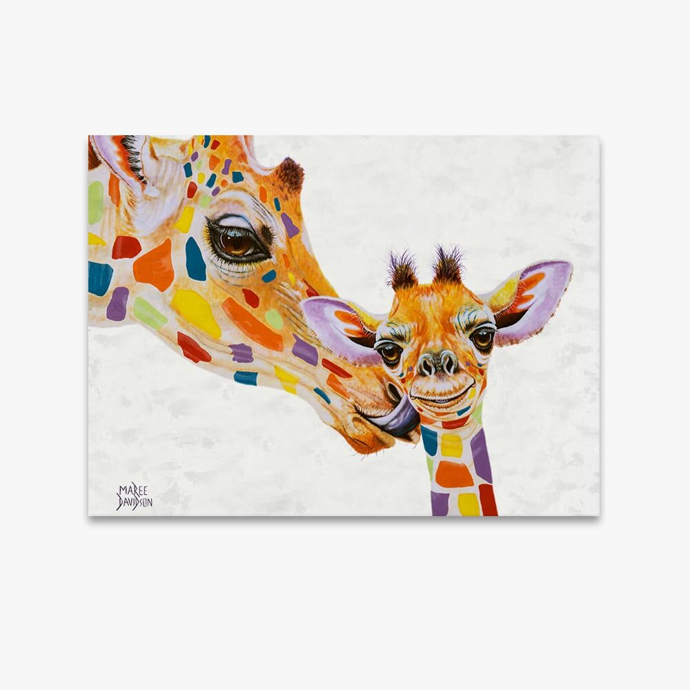 my-mum-emb-1.jpg My Mum the Giraffes - Original Prints - Image 1