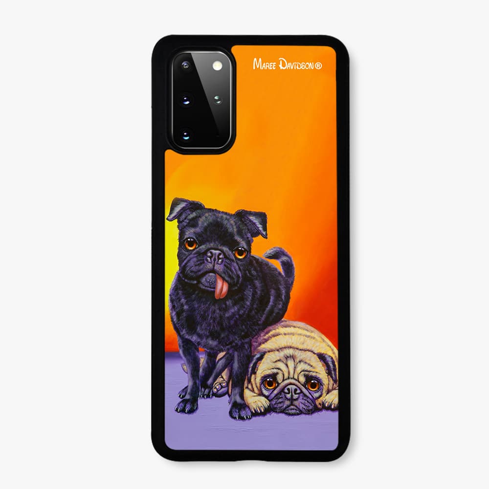 Double Trouble the Pug Dogs - Samsung Case Cover - Image 1