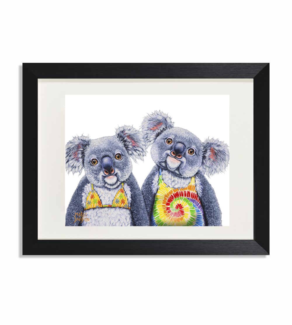 Chillin Downunder the Koalas - Print - Image 1