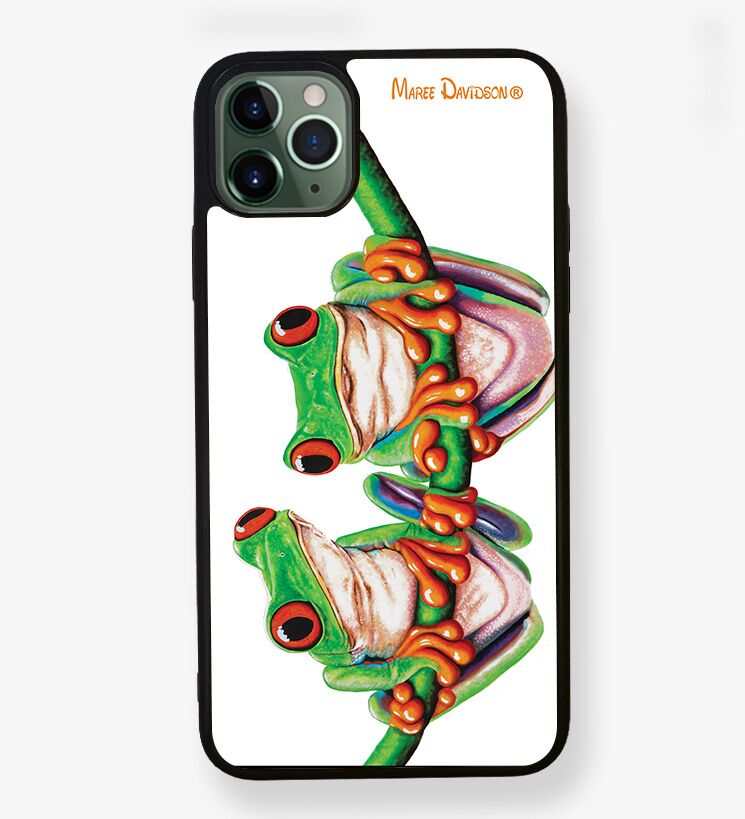 Freddy and Freida the Tree Frogs - iPhone Case - Image 1